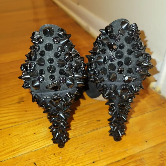 Sam Edelman peep toe studded heels - Picture 3 of 5